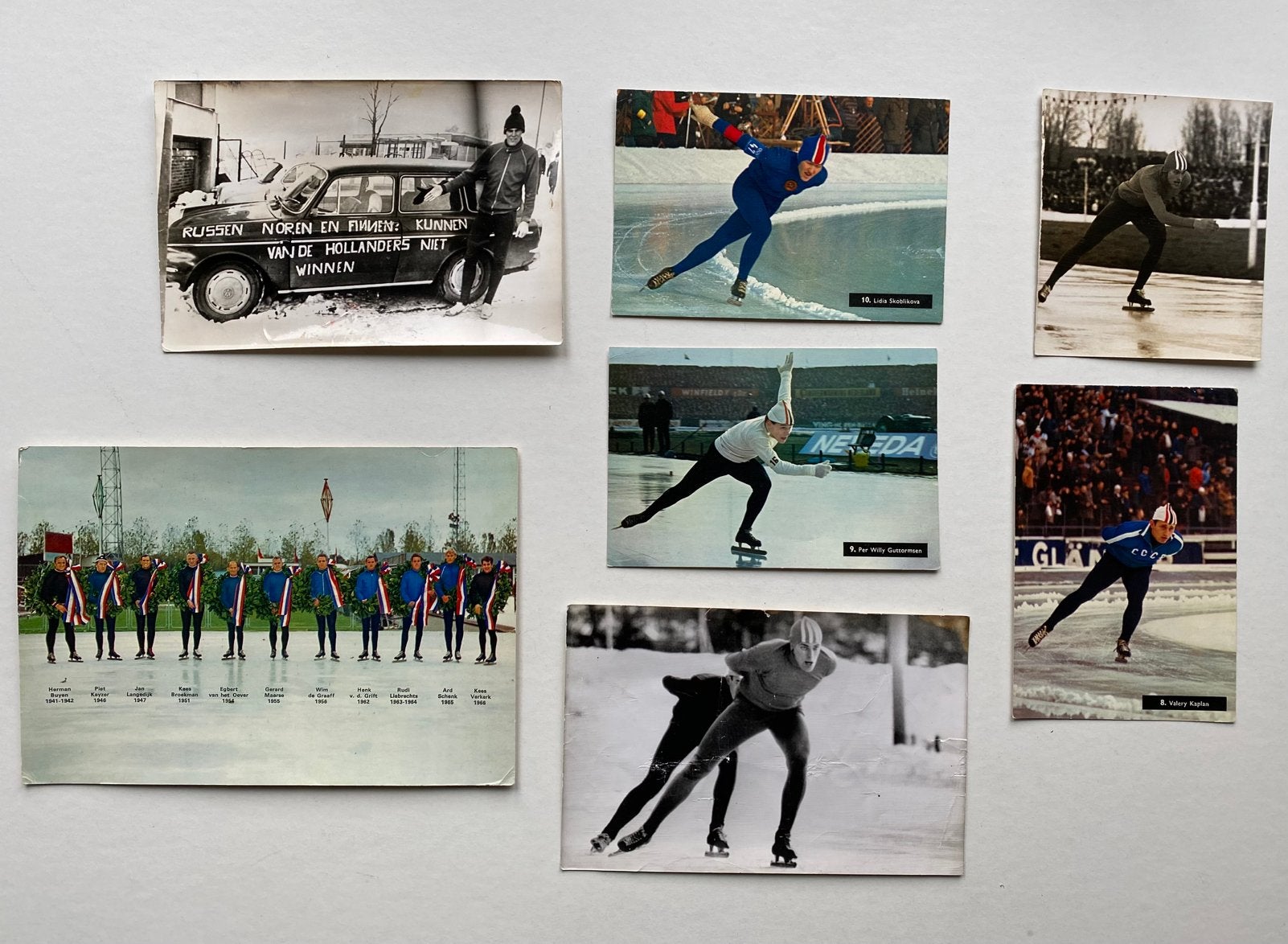 Historische foto’s schaatsen, Drie personen of meer