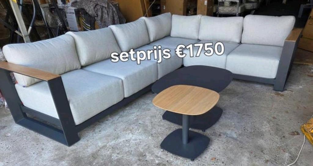 ZEER GROFFE LOUNGESET GARDEN IMPRESSIONS  MET TUSSENSTUK, Ophalen, Nieuw