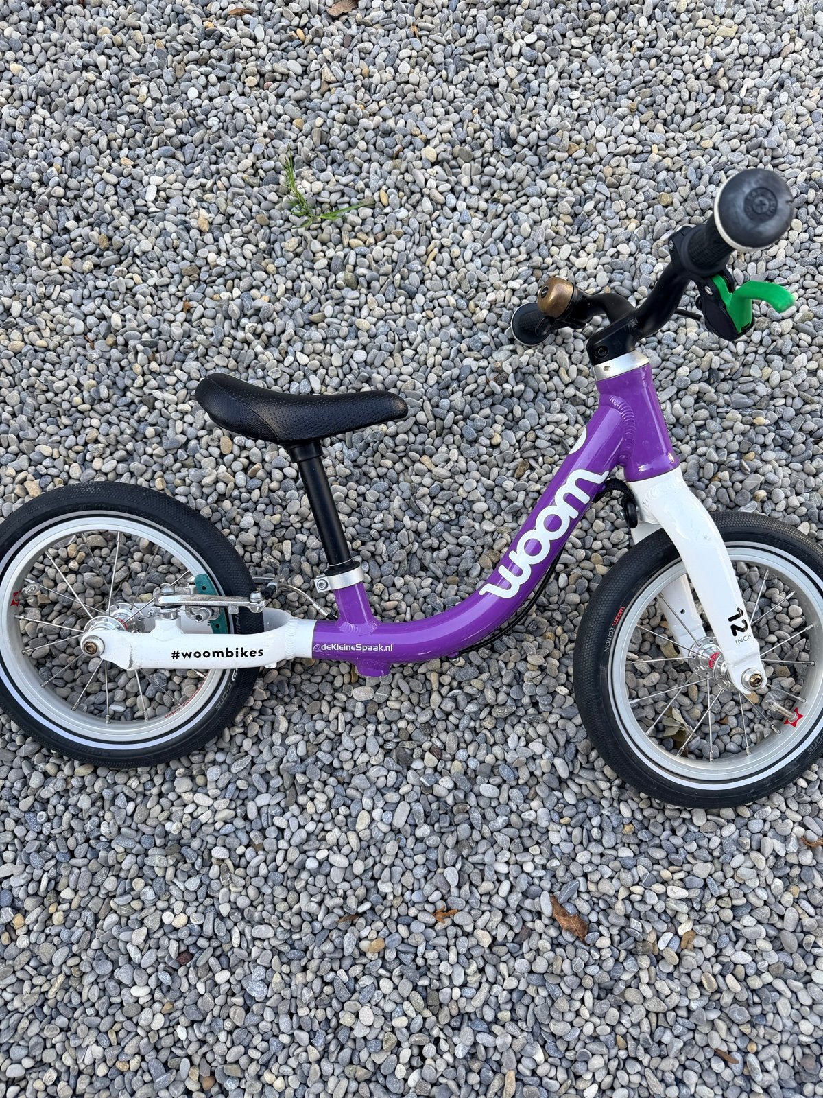 Woom 1 loopfiets paars - 12 inch, Woom, Gebruikt, Woom, Velgrem
