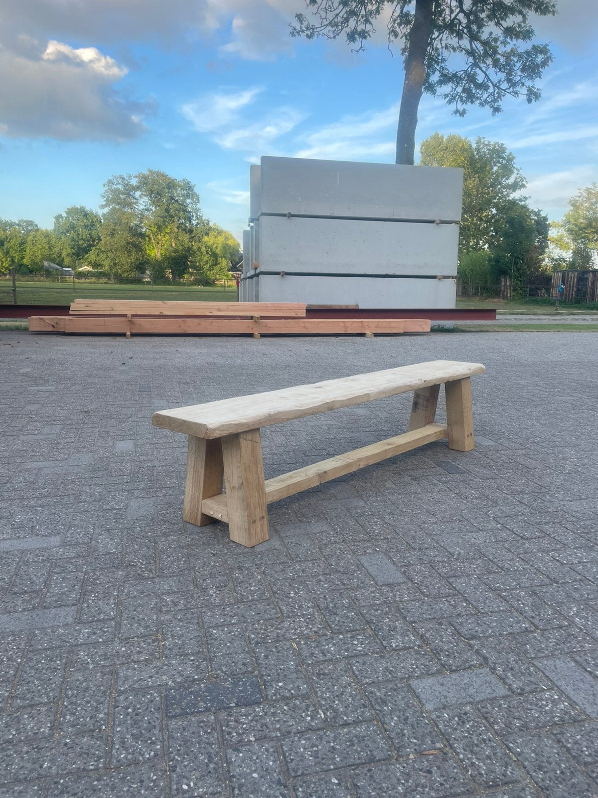 Tuinbankje, Ophalen, Nieuw, Hout