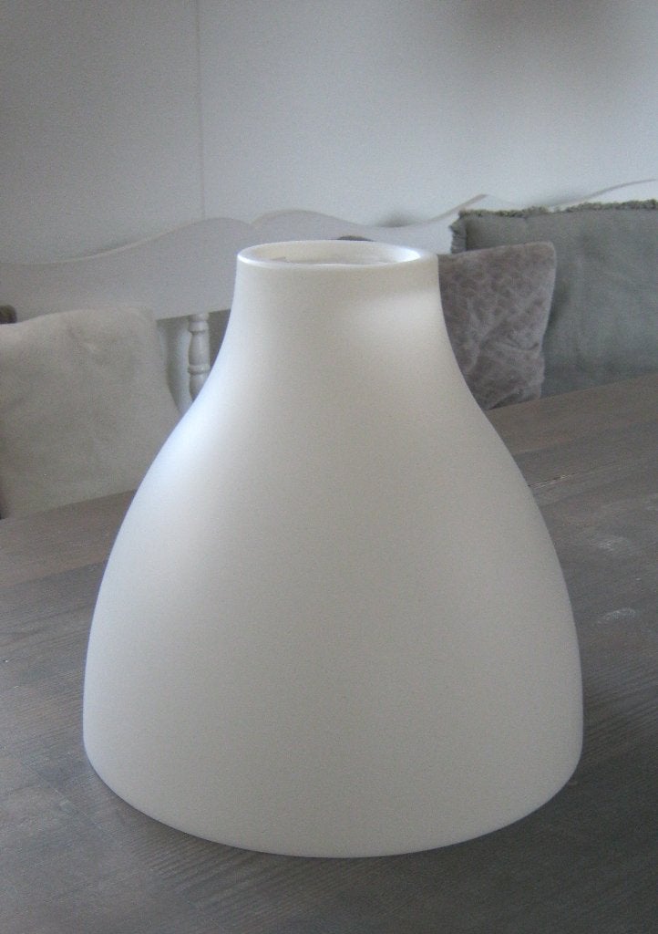 Witte Ikea lampenkamp Melodi, Huis en Inrichting, Hanglamp, Gebruikt, Wit, 28 cm