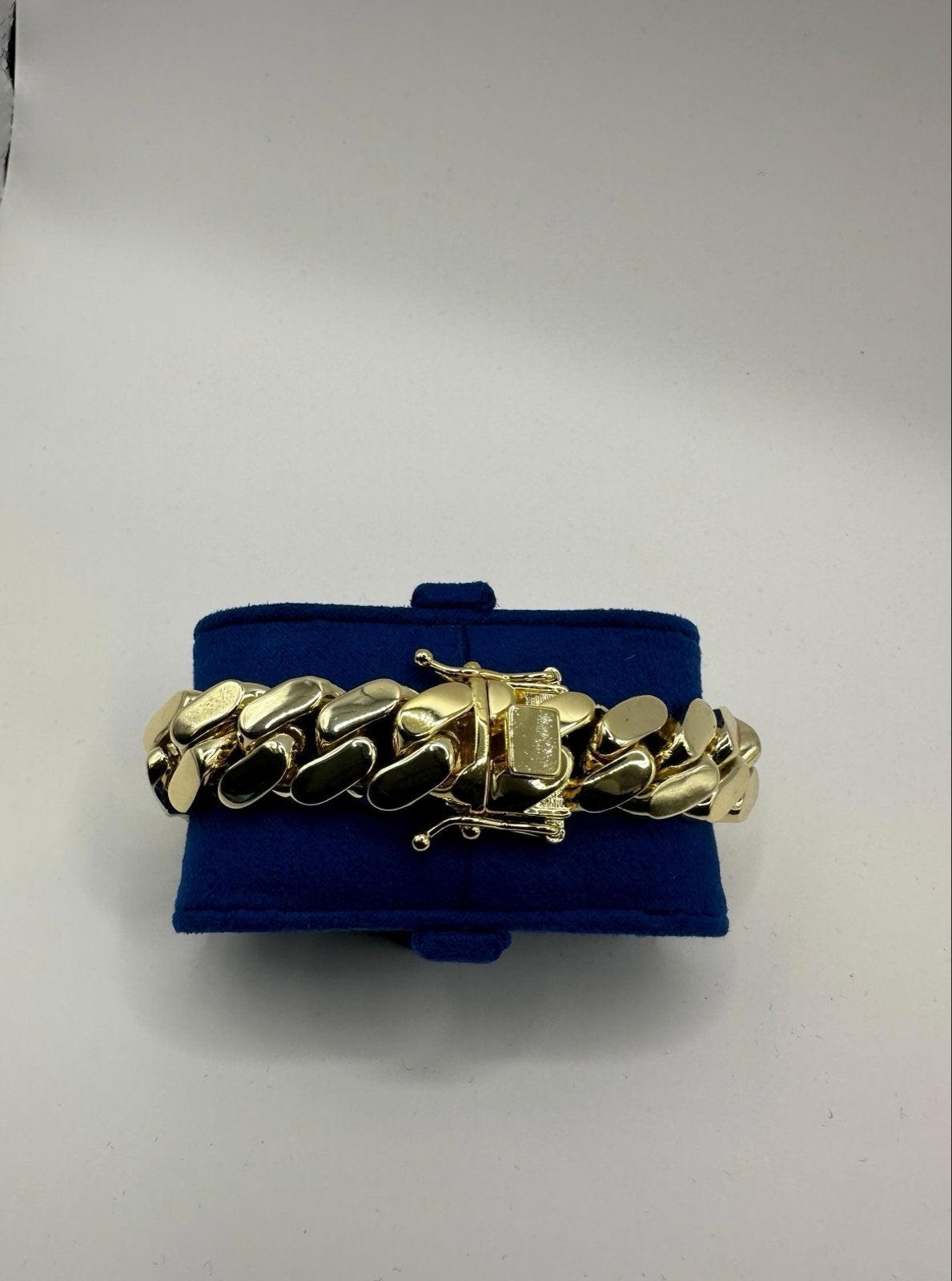 Handgemaakte Miami Cuban Link Armband - Zwaar Verguld, Ophalen of Verzenden, Nieuw, Goud, Overige materialen