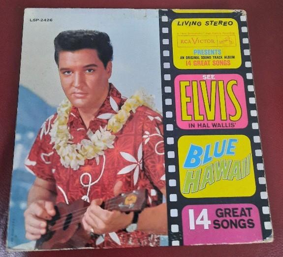 Elvis Presley blue Hawaii living stereo usa, Ophalen of Verzenden, Gebruikt, 12 inch