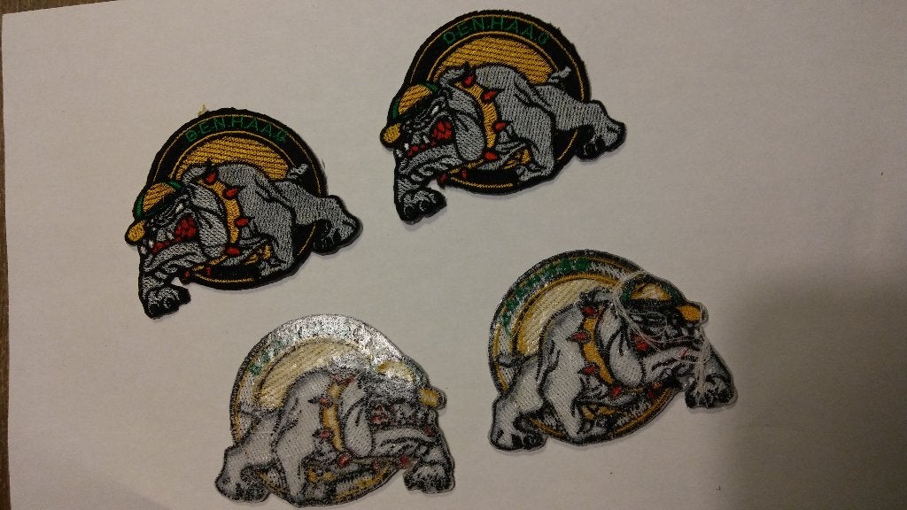 Den Haag pitbull stad hond patch biker logo embleem kleding, Verzenden, Nieuw