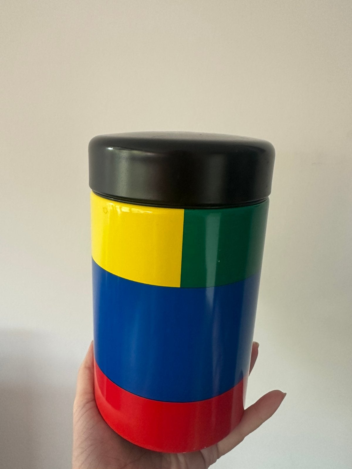 retro Brabantia voorraadpot Memphis style jaren 80, Verzamelen, Ophalen of Verzenden, Huis en Inrichting