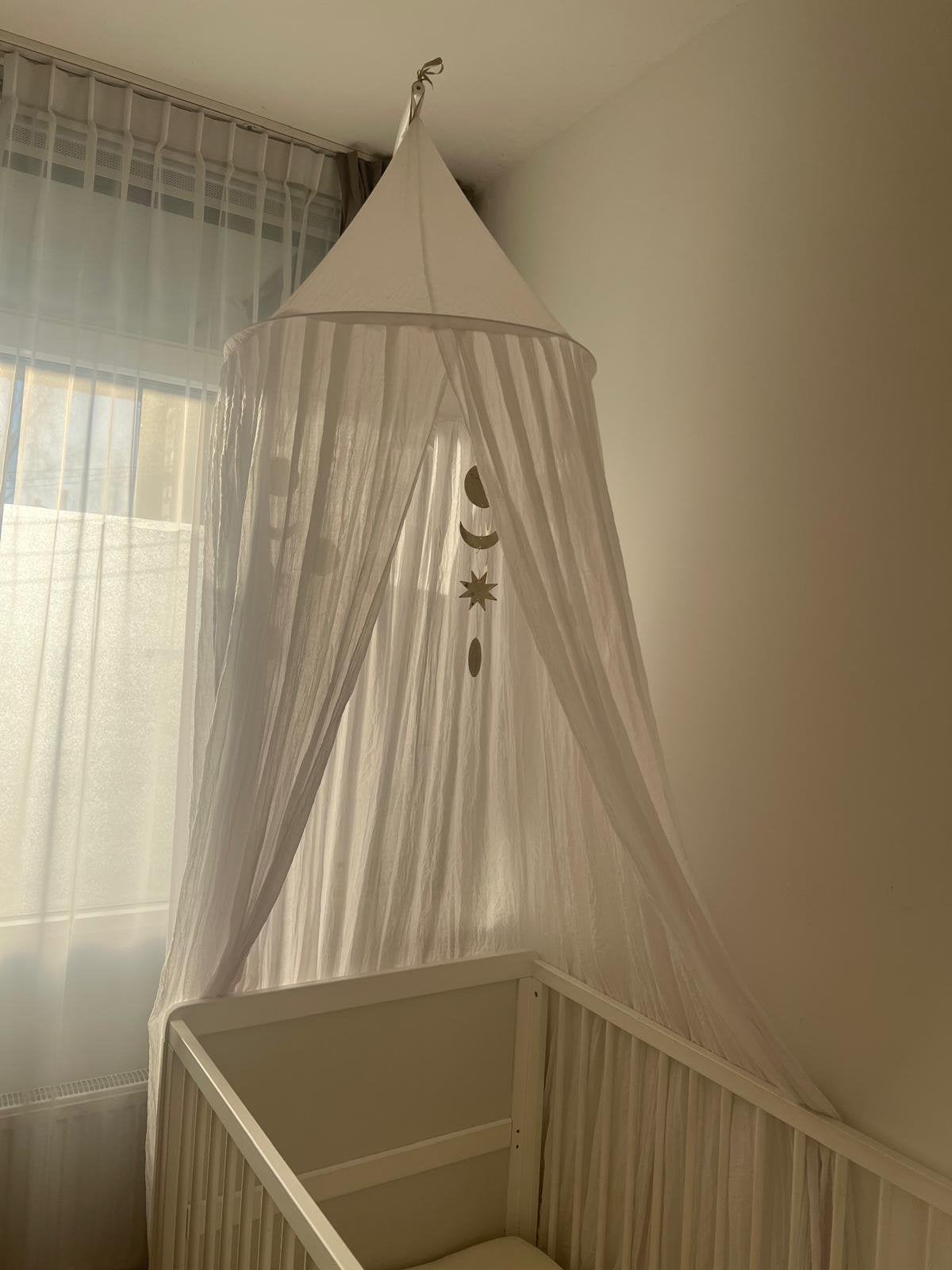 Babybed klamboe met piekstok, Ophalen of Verzenden, Zo goed als nieuw, Jongetje of Meisje