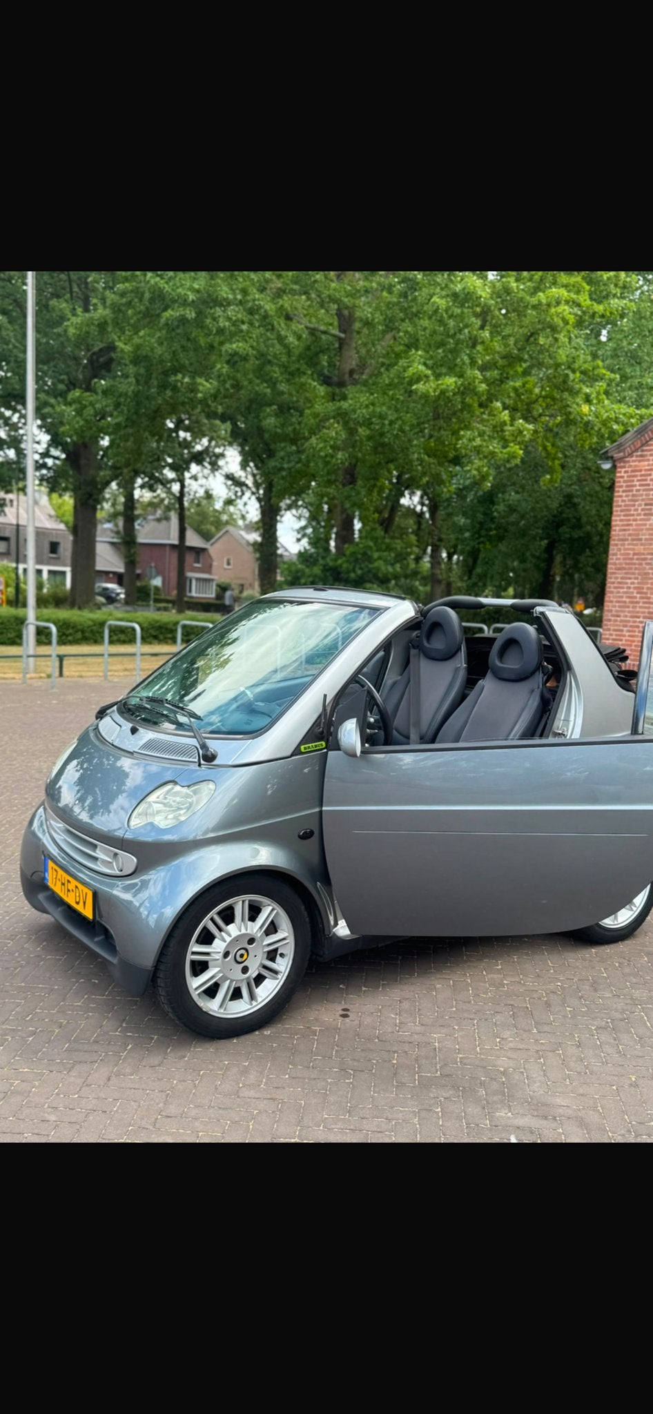 MCC Smart 0.6 40KW Cabrio AUT 2001 Grijs, Auto's, Automaat, Achterwielaandrijving, 54 pk, 18 €/maand