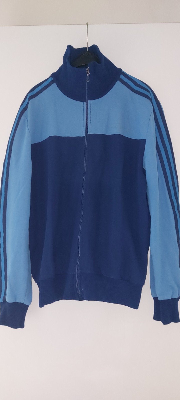 Vintage Adidas trainingsjack -- Maat M, Maat 52/54 (L), Blauw, Ophalen of Verzenden, Adidas