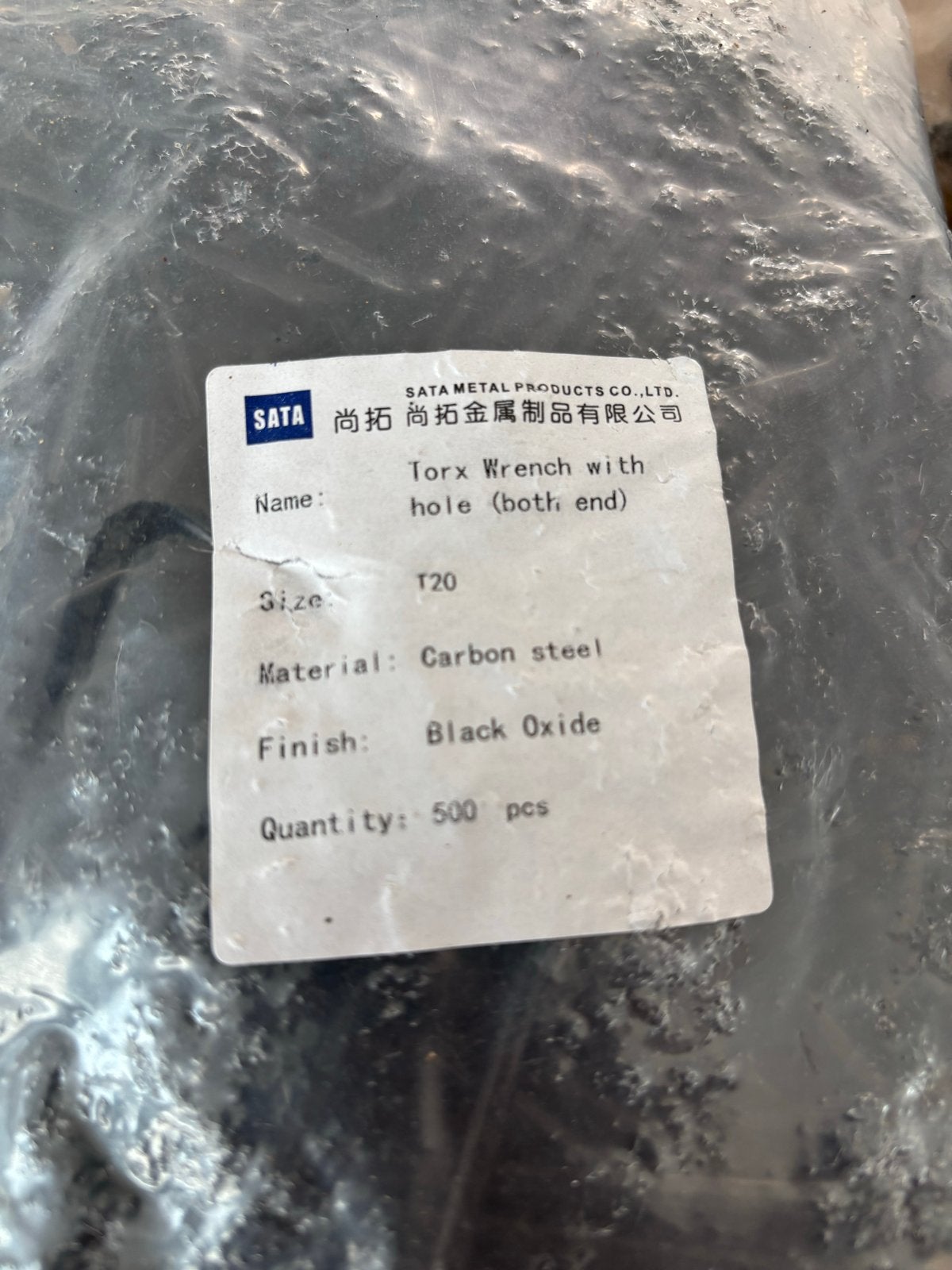 Torx T20 Carbon staal Zwart Oxide sleutels - 1500 stuks, Ophalen of Verzenden, Nieuw
