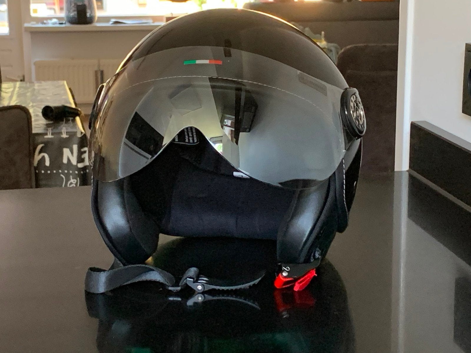 Demm helm (zwart), Fietsen en Brommers, Ophalen, Zo goed als nieuw, Large, DEMM