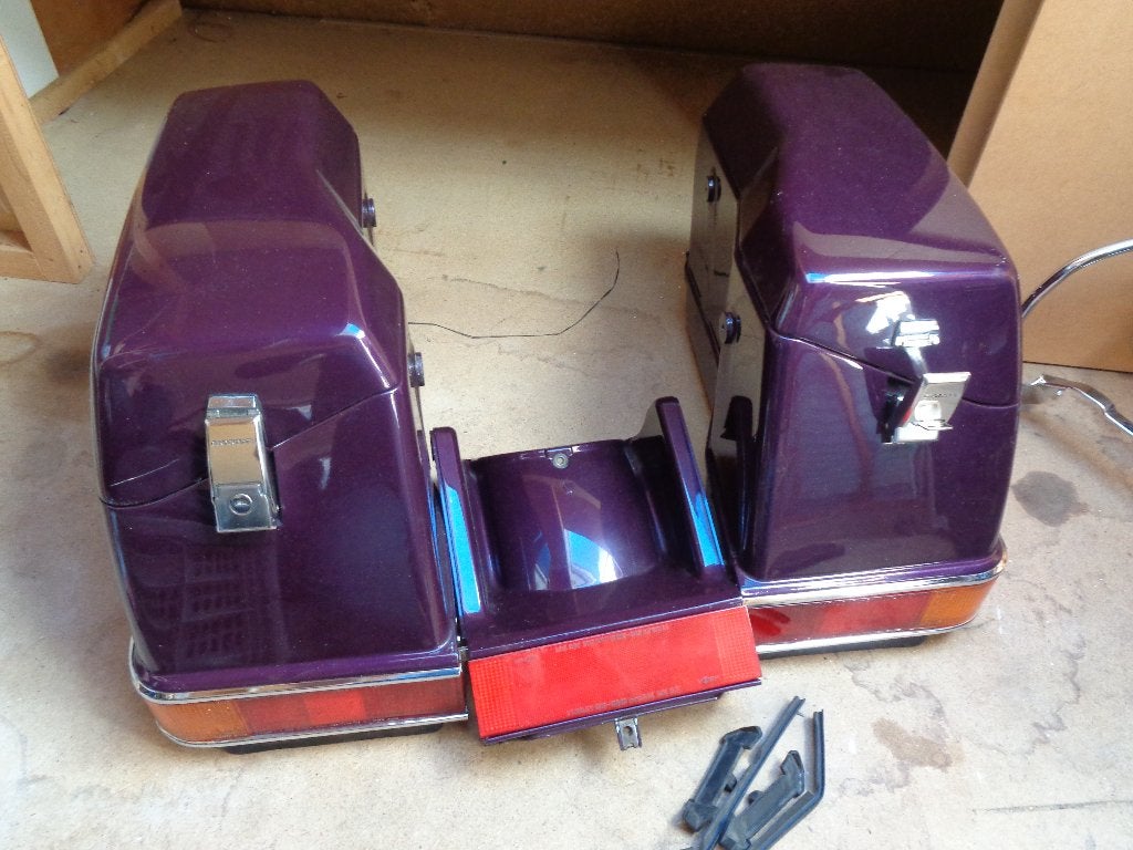 Honda goldwing gl1200 Zijkofferset+verlichting+valbeugels, Ophalen, Gebruikt