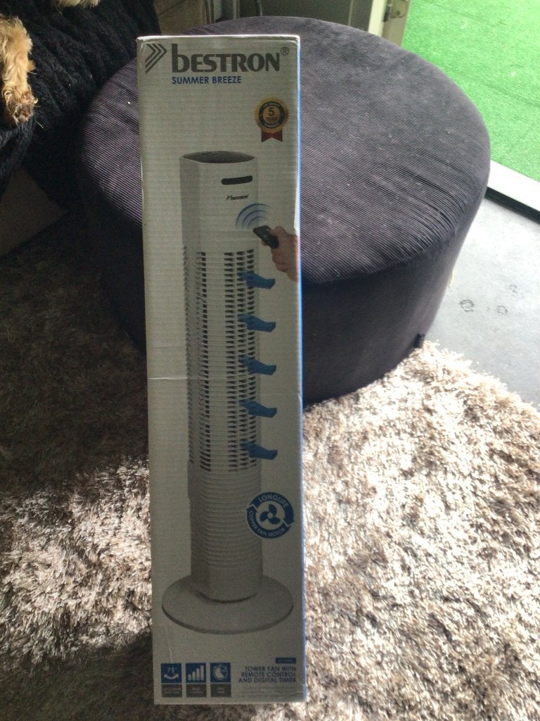 Ventilator, Bestron met afstandsbediening nieuw in doos, Ophalen, Nieuw, Torenventilator