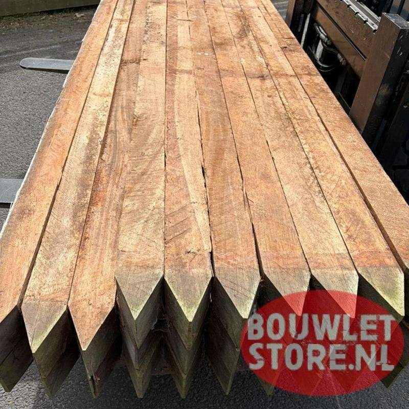 Hardhouten palen tuinpalen | 80 x 80 mm | tuinhout | 2750mmn, Palen, Nieuw, Ophalen of Verzenden, Hardhout
