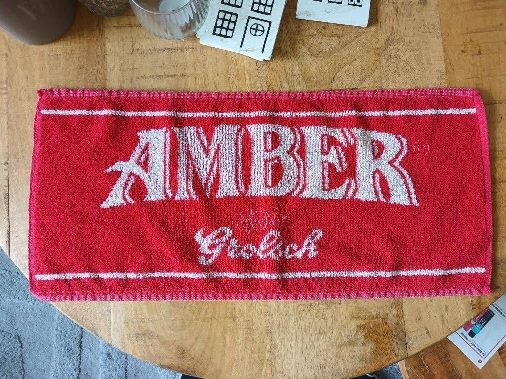 Grolsch bar handdoekje, Ophalen of Verzenden, Gebruikt, Overige typen, Grolsch
