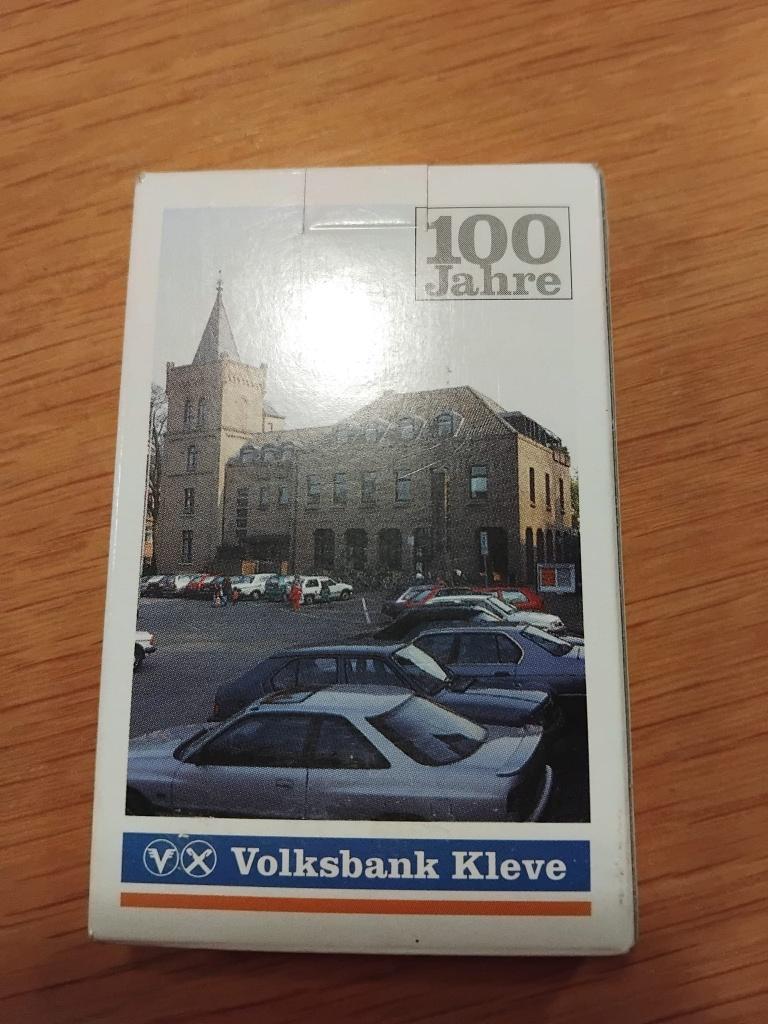 Volksbank Kleve Kwartet - 100 Jahre - Kleef Duitsland, Verzamelen, Speelkaarten, Jokers en Kwartetten, Ophalen of Verzenden, Zo goed als nieuw