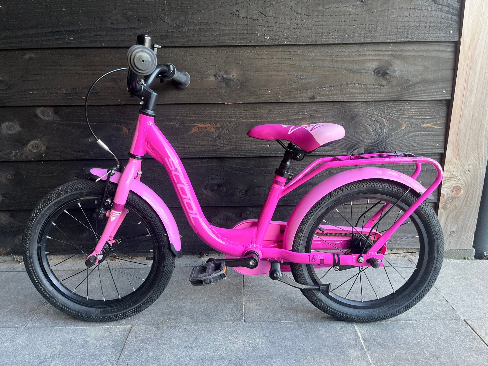 Kinderfiets 16 inch, Fietsen en Brommers, Fietsen | Meisjes, Ophalen, Terugtraprem, 16 inch, Handrem