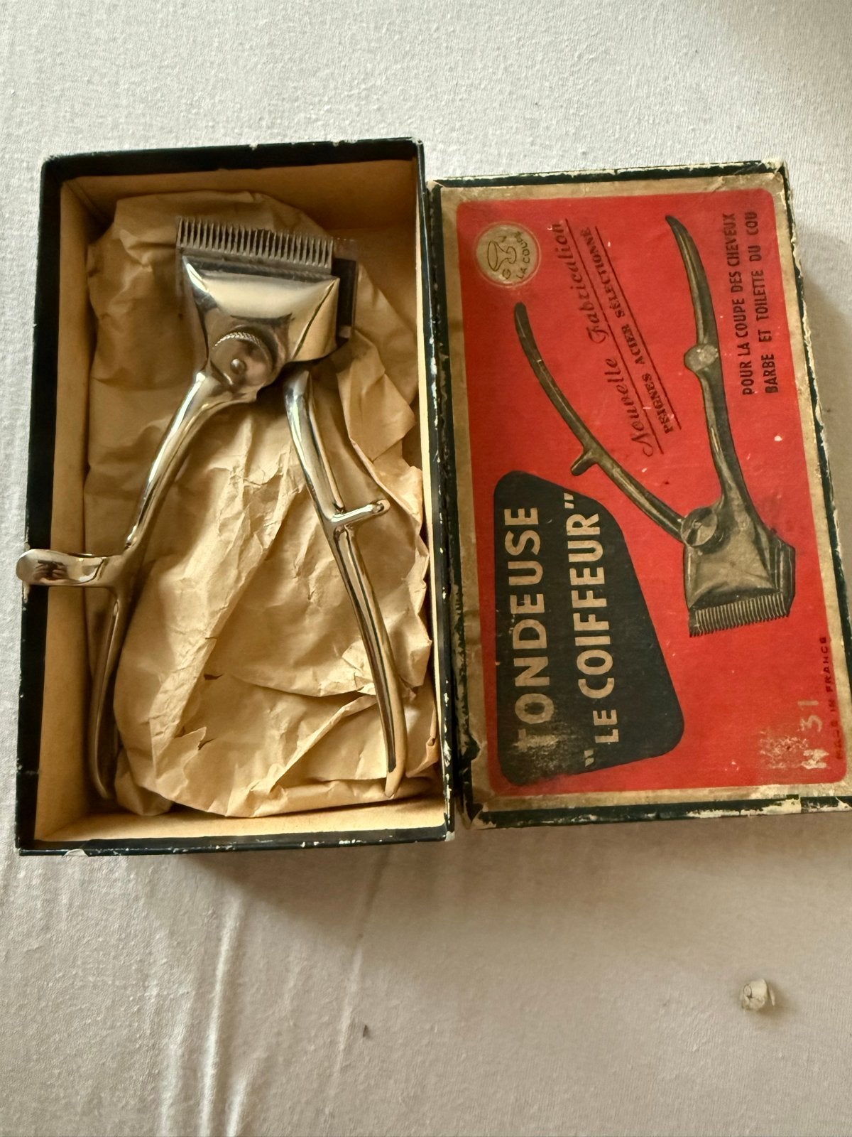 Vintage Handmatige Tondeuse "Le Coiffeur" GV France, Ophalen of Verzenden