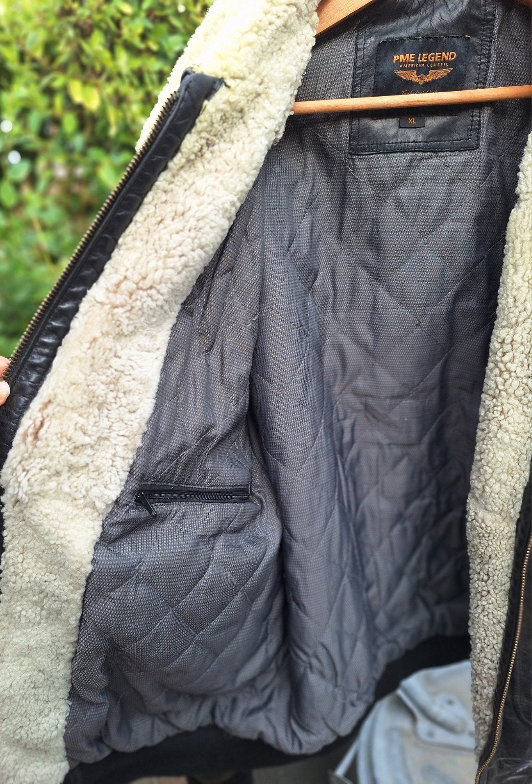PME Legend Leren Jas met Lamswol Kraag - Maat XL, Ophalen, Bruin, Maat 56/58 (XL), PME Legend