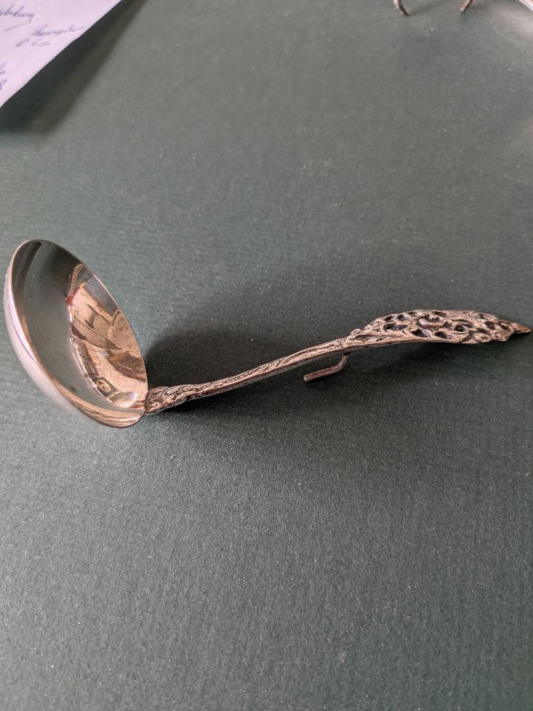 een prachtige advokaat lepel meesterteken J&B, Ophalen of Verzenden, Zilver