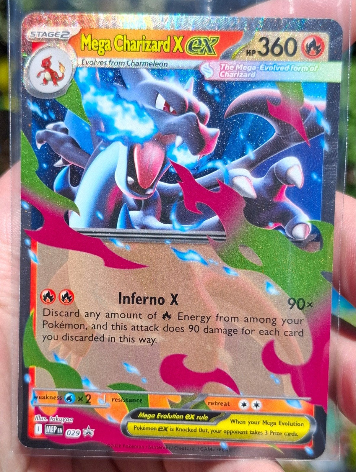 Mega Charizard X ex PROMO pokemonkaart!, Ophalen of Verzenden