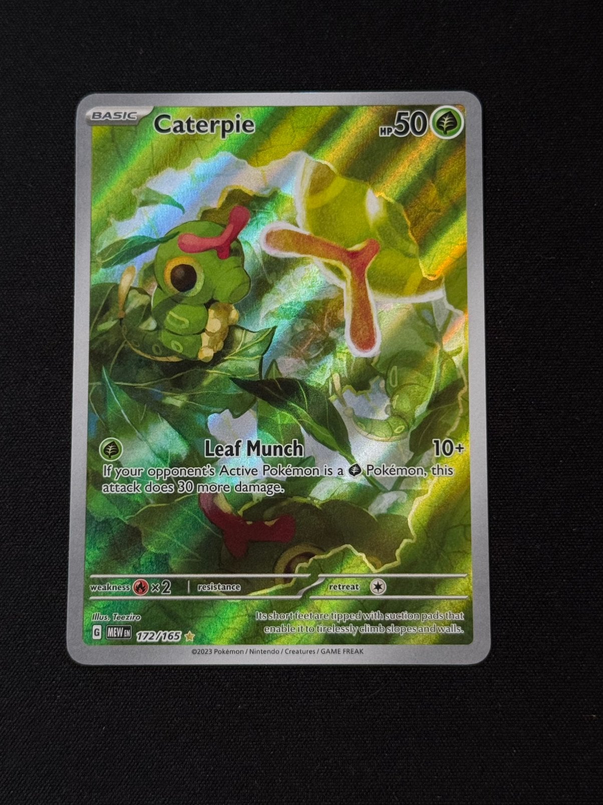 Caterpie 172, Ophalen of Verzenden, Zo goed als nieuw, Losse kaart