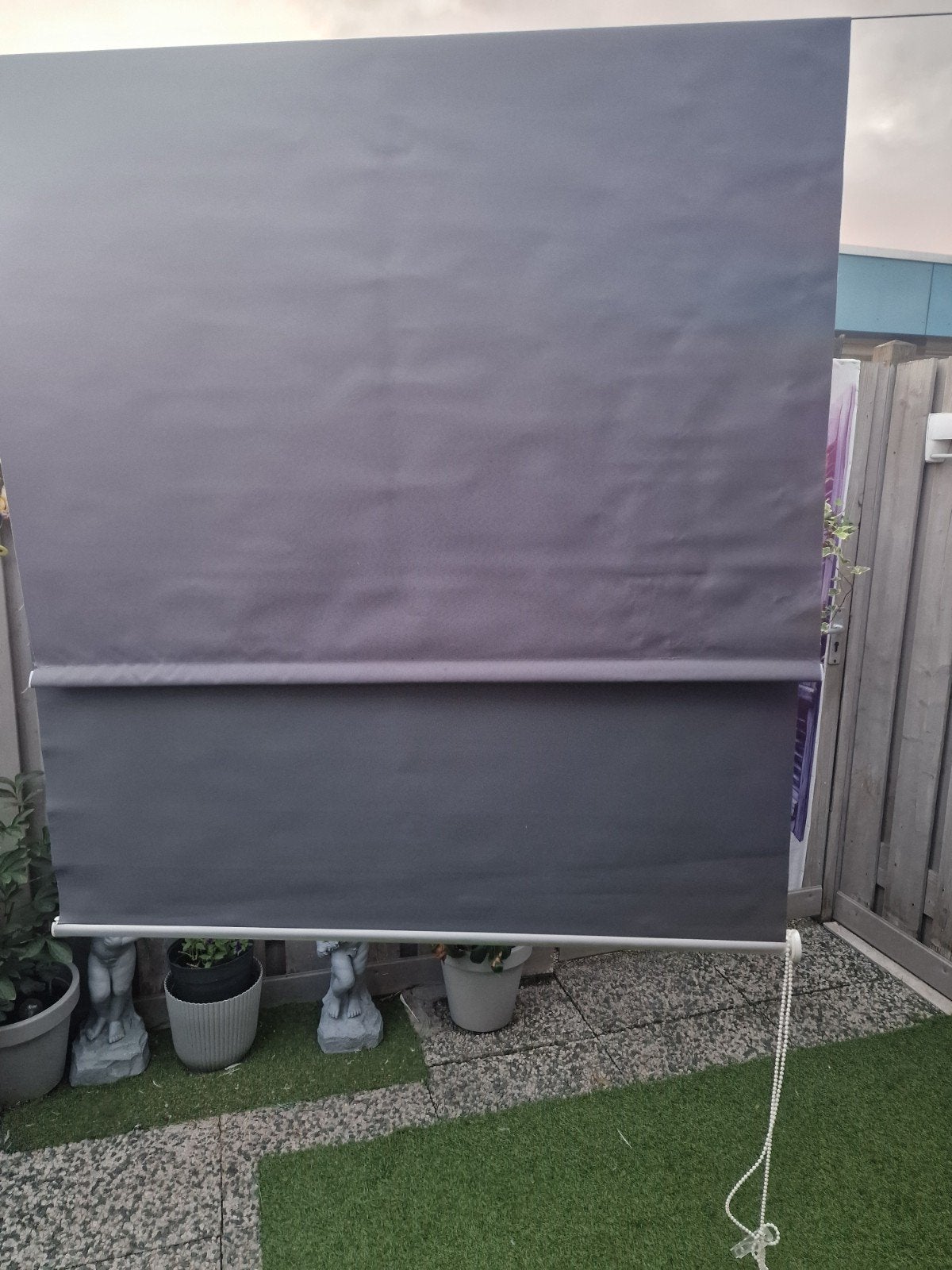 Zonnescherm / Screen - Grijs - 150x200 cm, Gebruikt, Ophalen of Verzenden, Minder dan 250 cm, 150 tot 300 cm