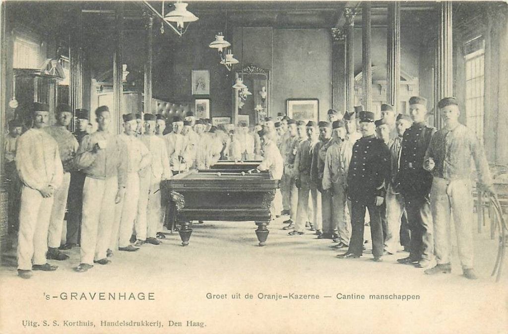 388-555-013 s Gravenhage Oranje Kazerne Cantine manschappen, Verzenden, Voor 1920, Zuid-Holland