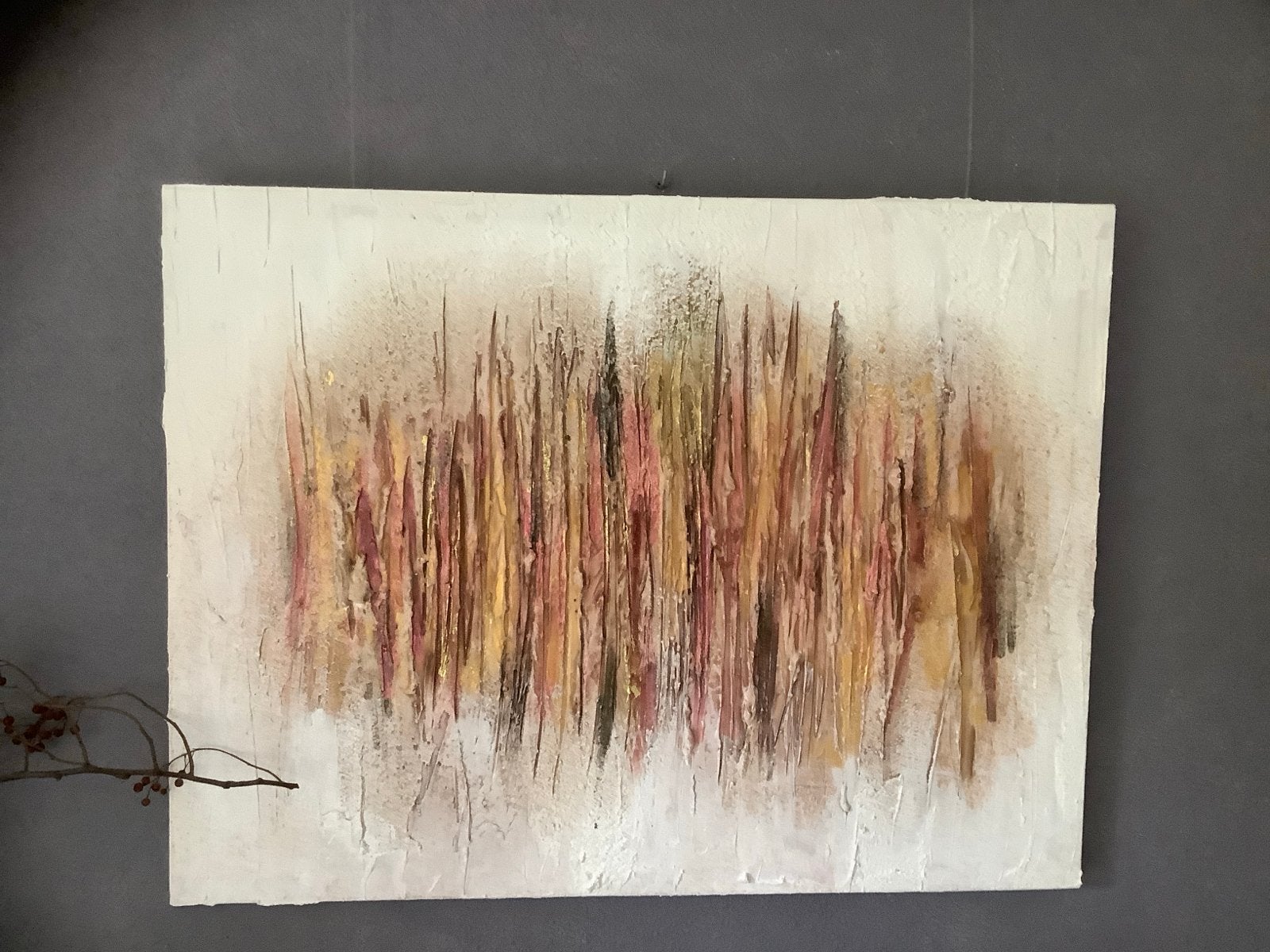 Abstracte Acryl Gietkunst, Ophalen