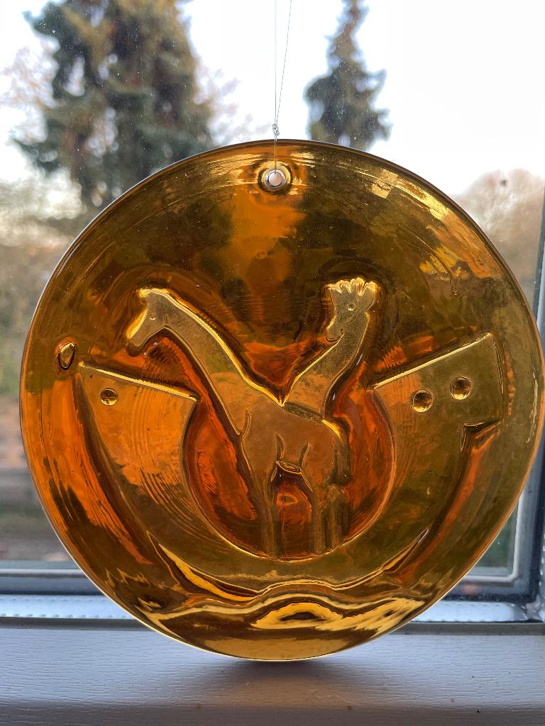 Glazen zonnevanger Holmegaard, Antiek en Kunst, Antiek | Glas en Kristal, Ophalen of Verzenden