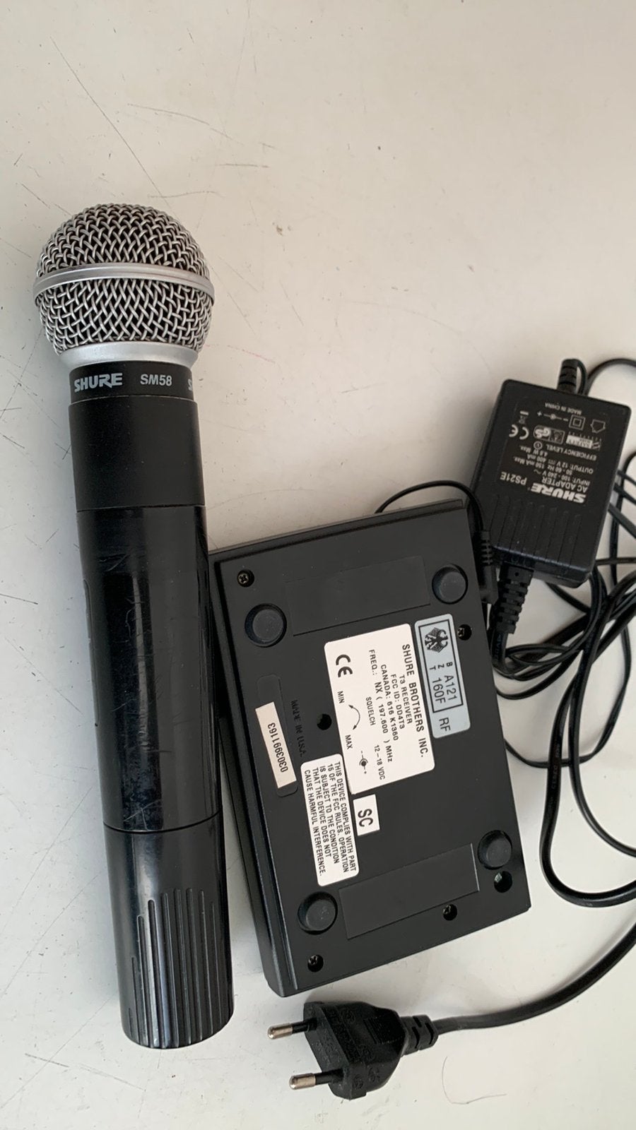 Shure SM58 draadloos, Muziek en Instrumenten, Ophalen of Verzenden, Gebruikt, Zangmicrofoon, Draadloos