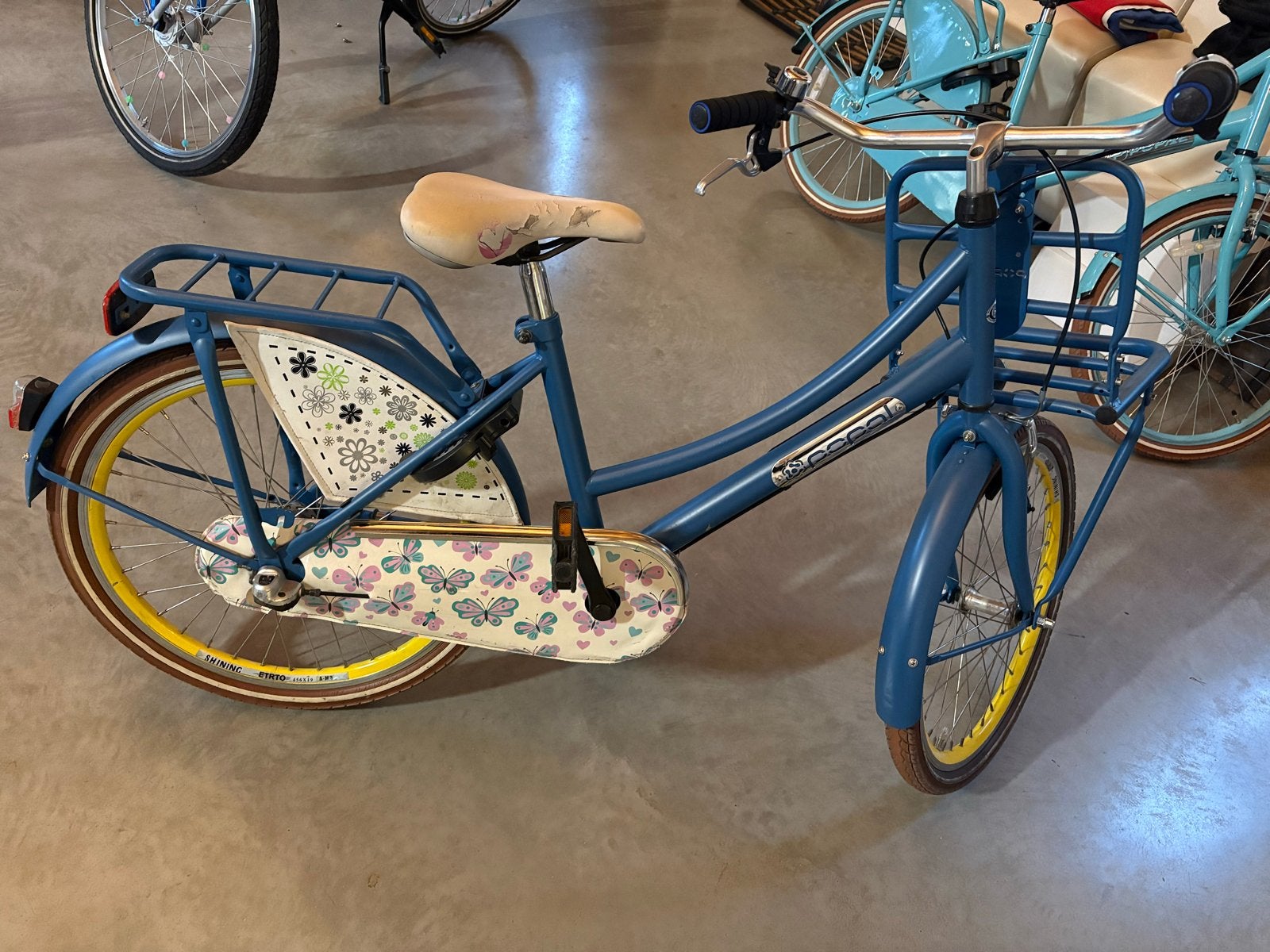 Popal Meisjesfiets 22 inch, Ophalen, Terugtraprem, 22 inch, Gebruikt