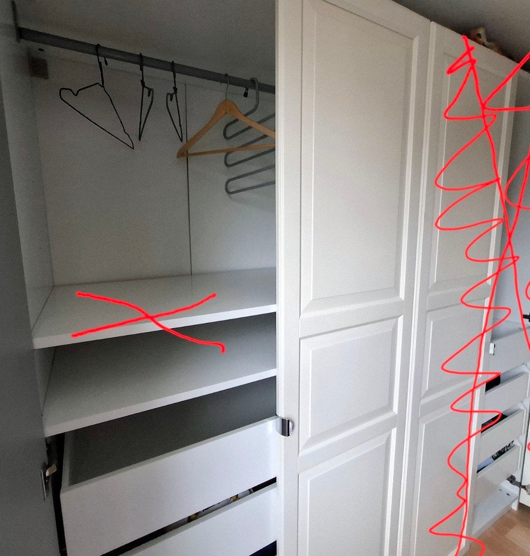 Ikea PAX kast met spiegeldeur 1 meter x 2 meter hoog (nog 1), Huis en Inrichting, Ophalen, Overige materialen, 200 cm of meer