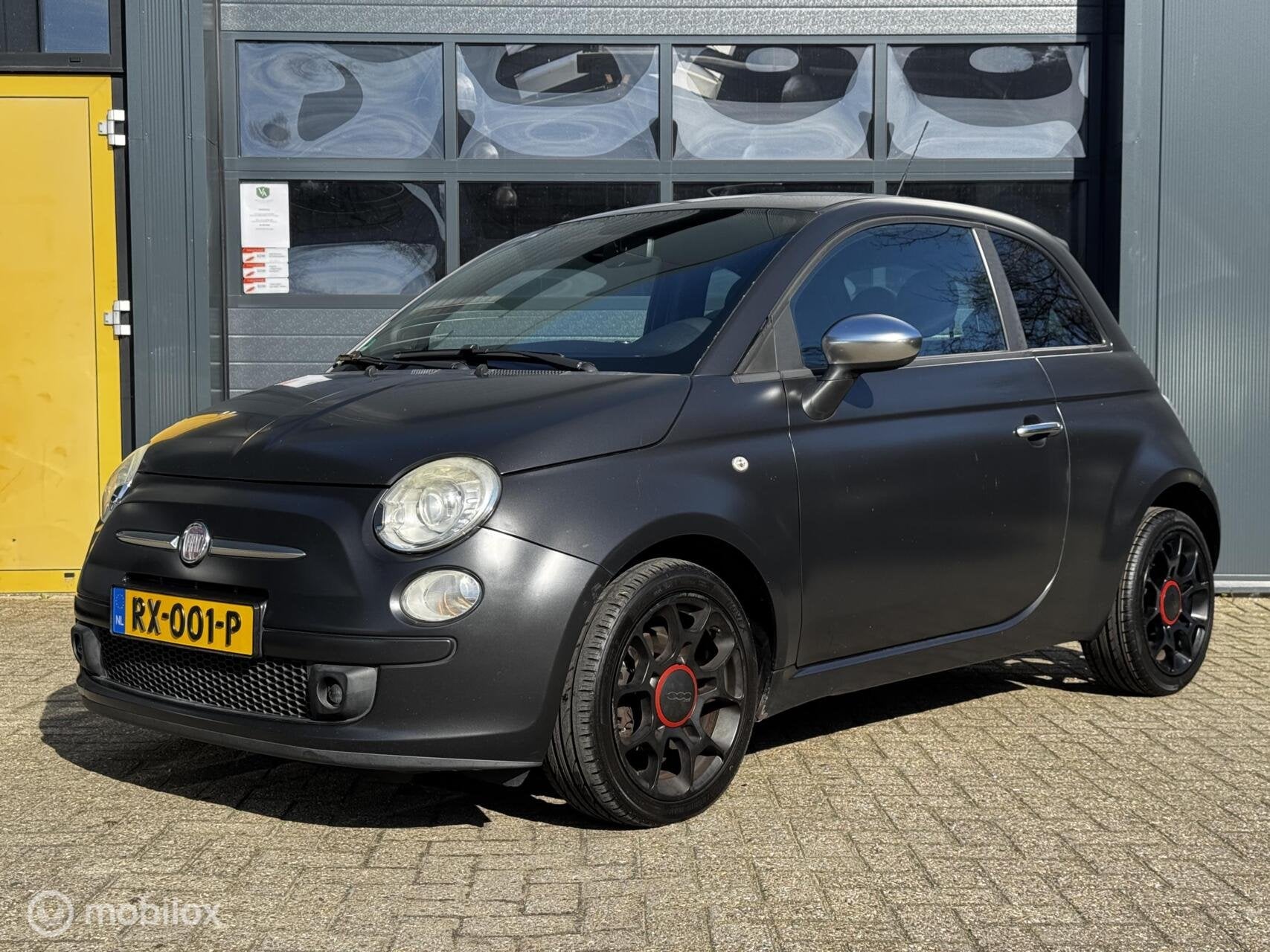 Fiat 500 0.9 TwinAir Blackjack | Airco | Sportief, Auto's, Voorwielaandrijving, Euro 5, 86 pk, Gebruikt