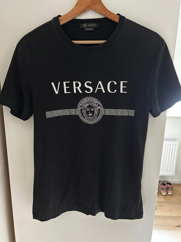 Versace t-shirt, Ophalen of Verzenden, Gedragen, Zwart