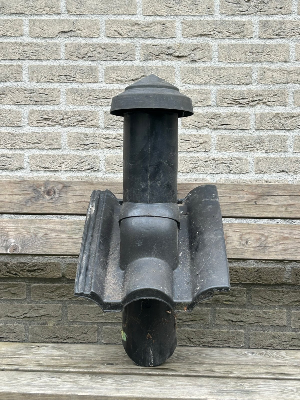 Dakdoorvoer ventilatiepan, zwart, Ophalen, Kunststof, Gebruikt, Zwart