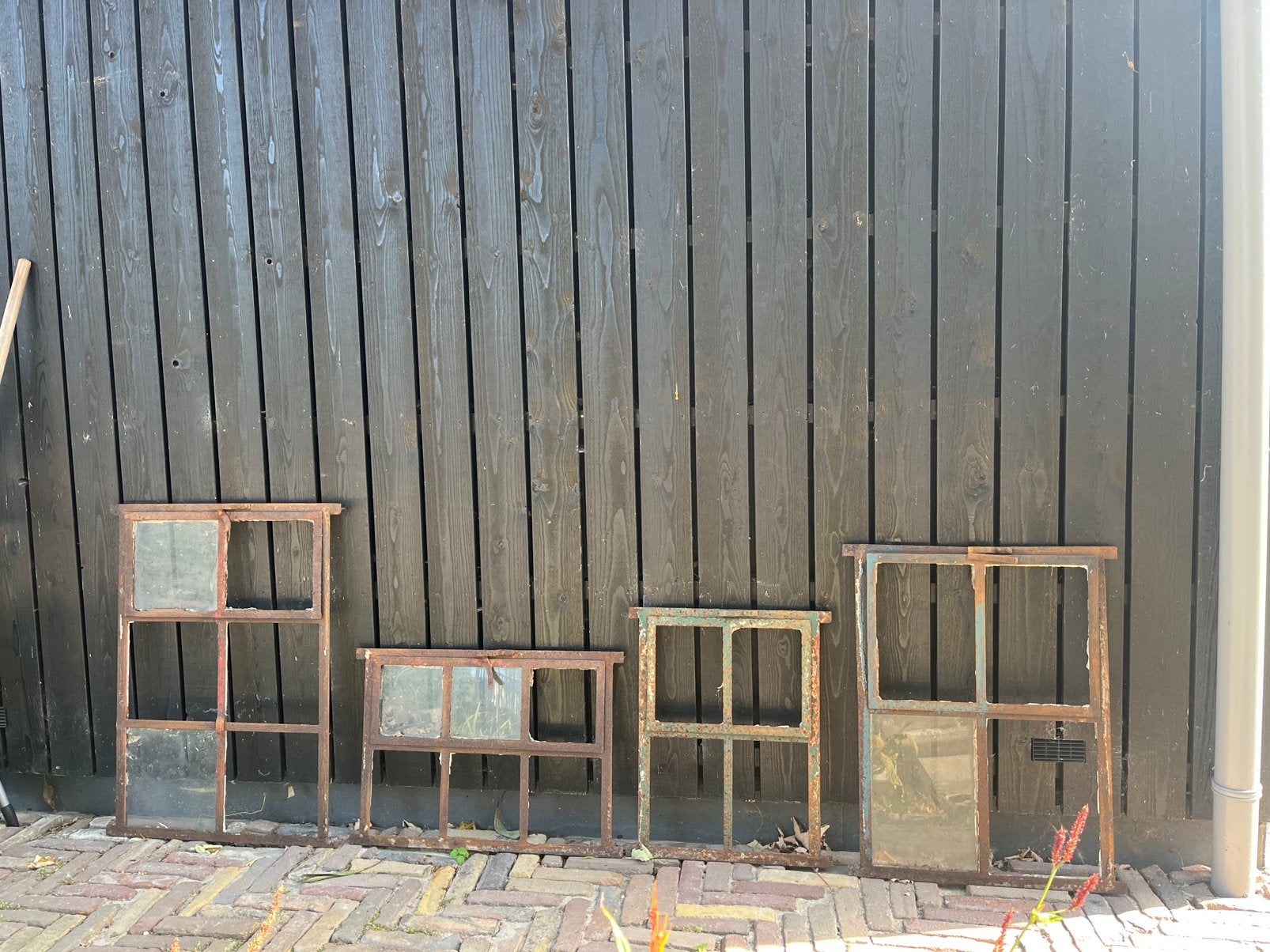 Oude stalramen / brocante ramen, Doe-het-zelf en Verbouw, Glas en Ramen, Ophalen, Gebruikt, Minder dan 80 cm, Overige typen