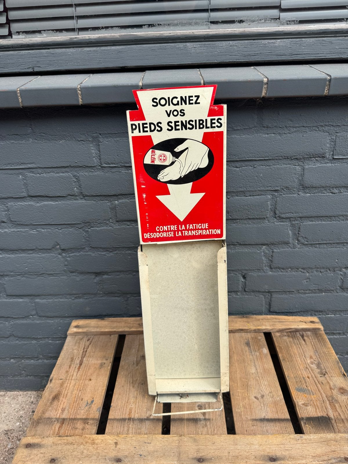 Vintage Akileïne Voetverzorging Display Rekje, Antiek en Kunst, Antiek | Overige Antiek, Ophalen of Verzenden