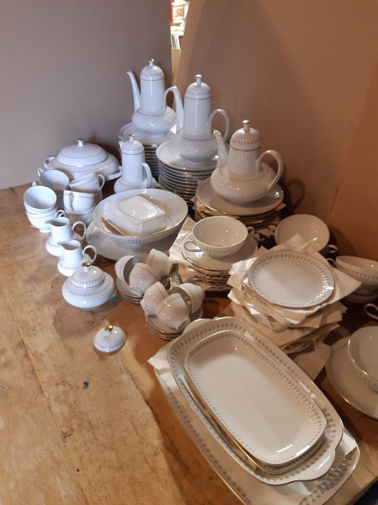 Bavaria compleet servies edelstein vele delen, vintage, Ophalen of Verzenden, Porselein, Overige stijlen