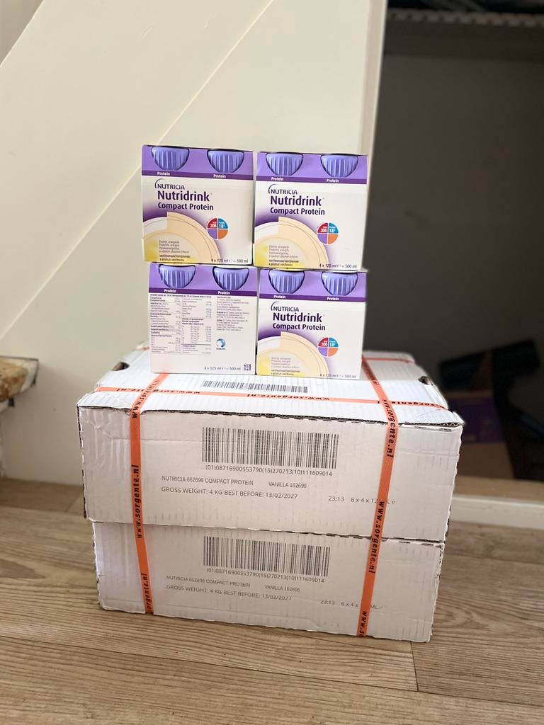nutricia nutridrink compact protein vanille, Ophalen of Verzenden, Zo goed als nieuw