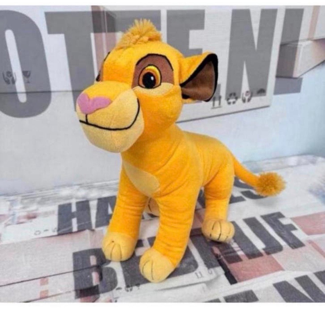 Nieuw XL 45cm Disney the Lion King knuffel plush Simba pluch, Knuffel, Leeuwenkoning of Jungle Boek, Nieuw, Ophalen of Verzenden