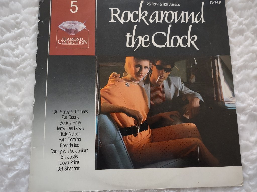 2 LP - Rock around the clock 5 - 28 Rock & Roll Classics, Ophalen of Verzenden, Zo goed als nieuw, 12 inch, Dubbel-LP