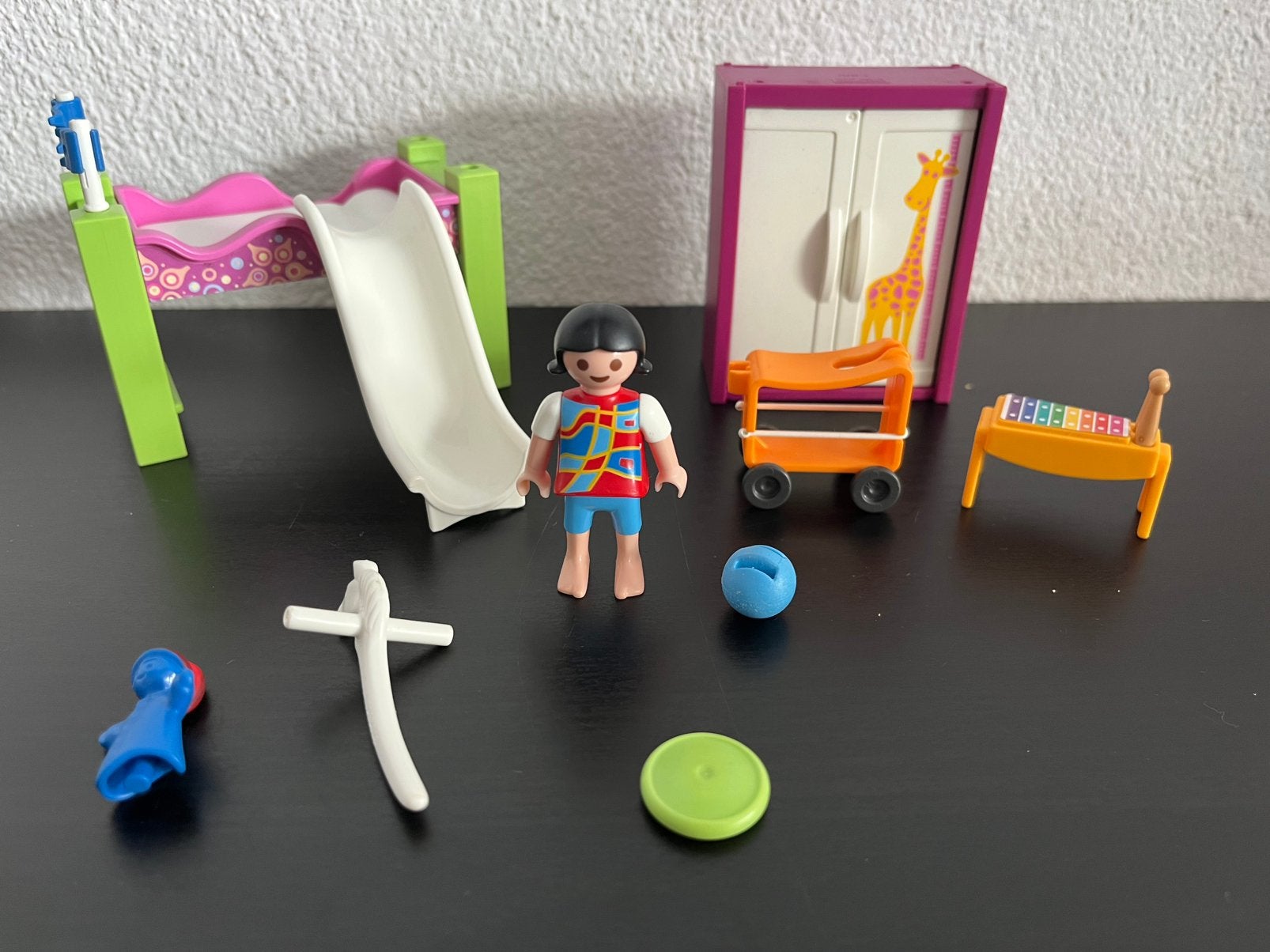 Playmobil kinderkamer met hoogslaper en glijbaan 5579, Kinderen en Baby's, Ophalen of Verzenden, Zo goed als nieuw, Complete set
