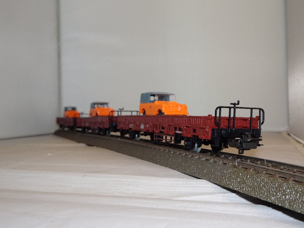 3x Marklin SJ rongenwagon 4722 met landrover nieuw OVP(#948), Wisselstroom, Ophalen of Verzenden, Märklin, Nieuw