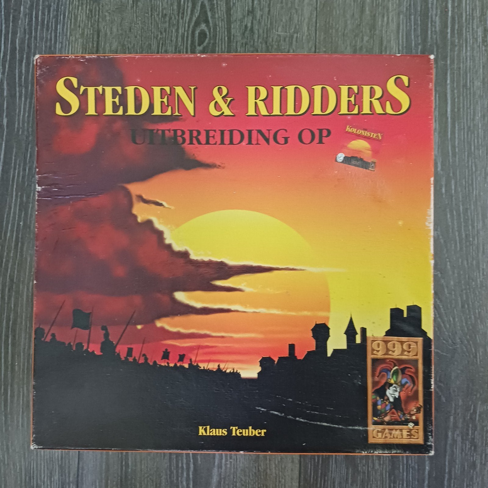 Nr 35) Steden & Ridders Uitbreiding op Kolonisten van Catan, Drie of vier spelers, Ophalen of Verzenden, Gebruikt, 999 Games