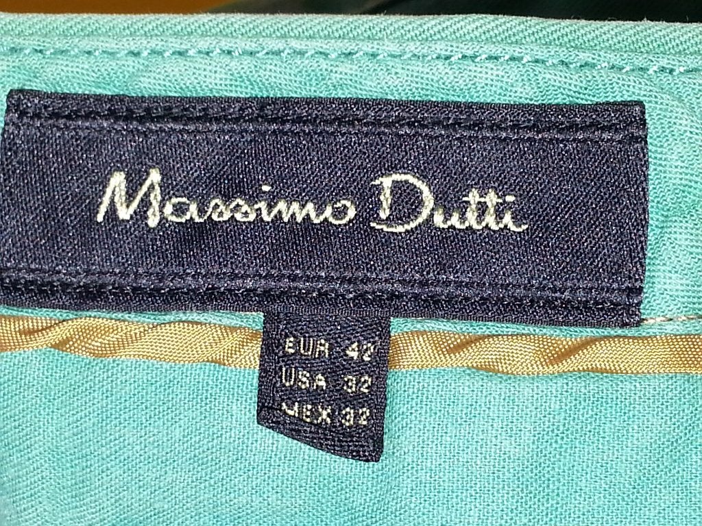 Nieuw Massimo Dutti broek met groene  kleur maat 32, Kleding | Heren, Broeken en Pantalons, Verzenden, Nieuw, Overige maten, Massimo Dutti