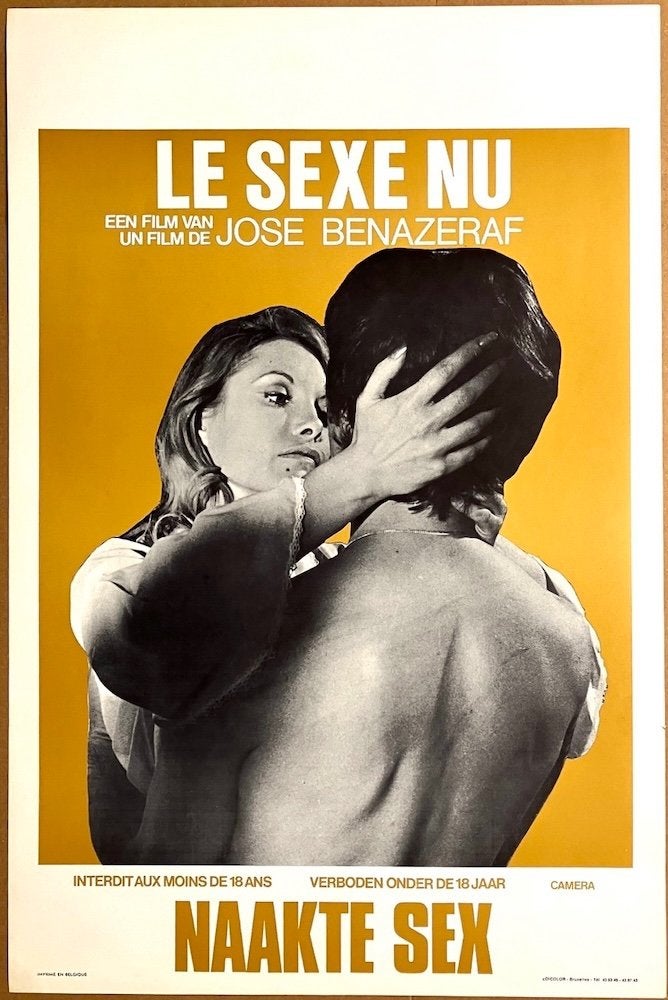 Le Sexe Nu (1973) - Originele filmposter, Verzenden, Zo goed als nieuw, A1 t/m A3, Film en Tv