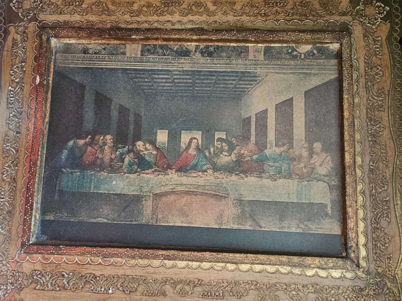 Laatste avondmaal leonardo da vinci op hout made in italy. I, Ophalen of Verzenden