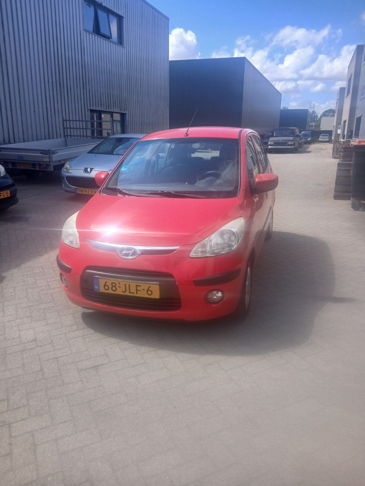 Hyundai i10 1.25 I 5DR 2009 Rood, Auto's, Voorwielaandrijving, 31 €/maand, 4 cilinders, 905 kg
