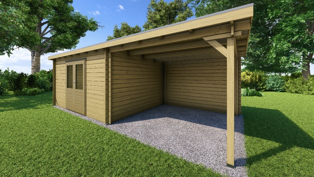 Fonteyn Basicline Lavendel met overkapping 700x300