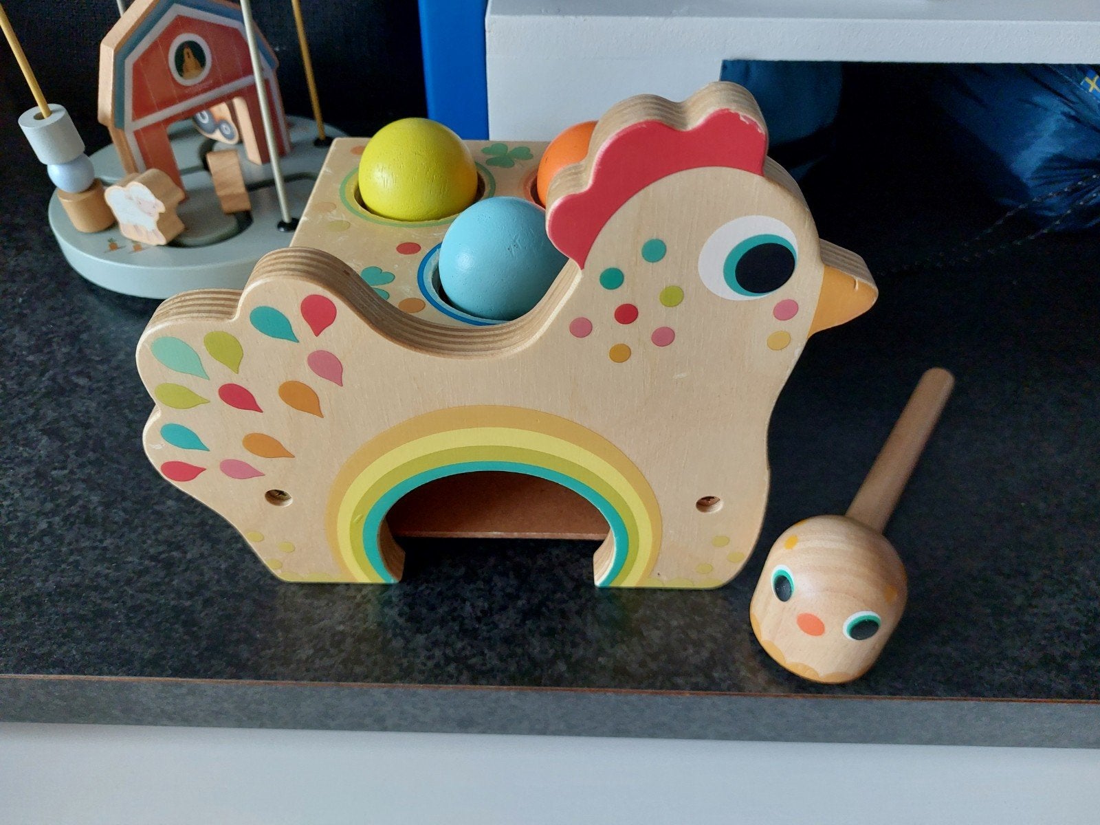 Djeco Hamertje Tik Tapatou - Houten Kippenspel, Ophalen of Verzenden, Overige typen
